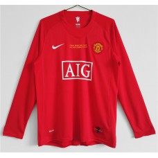 Manchester United FC Euro Long Sleeve Home Classic Shirt 2007 Manchester United FC Euro Long Sleeve Home Classic Shirt 2007