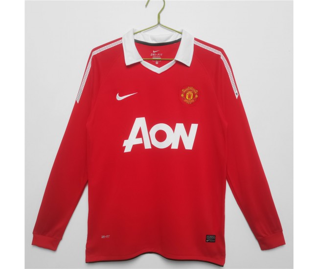 Manchester United FC Long Sleeve Home Classic Shirt 2010