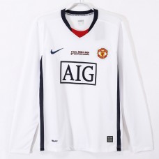Manchester United FC Away Champions League Long Sleeve Classic Shirt 2008 Manchester United FC Away Champions League Long Sleeve Classic Shirt 2008