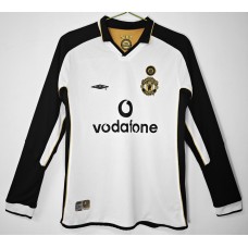 Manchester United FC White Centenary Long Sleeve Classic Shirt 2001 Manchester United FC White Centenary Long Sleeve Classic Shirt 2001