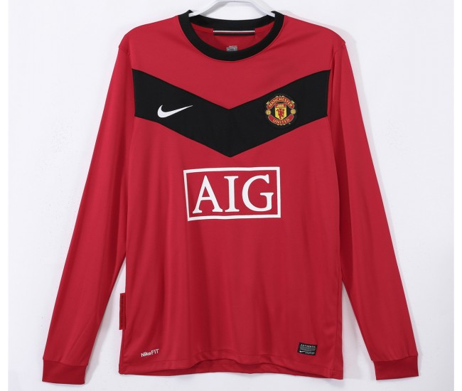 Manchester United FC Home Long Sleeve Classic Shirt 2009